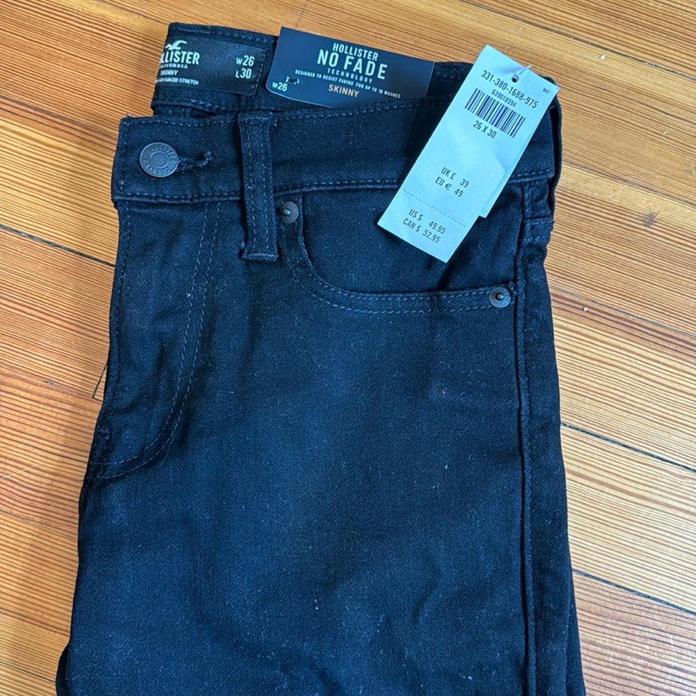 Black Hollister Jeans for Teen Boys 26x30
